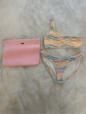 triangl swimwear pink and blue zebra set (no longer sold!)